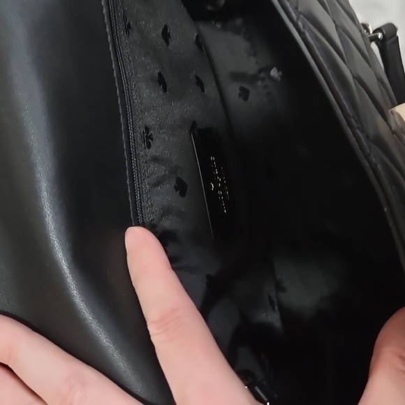 Kate Spade Black Quilted Chain Shoulder Bag - Picture 9 of 10